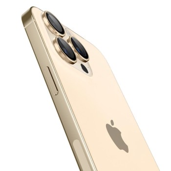 Стъклен Протектор за камера Spigen Optik.TR ”Ez Fit” 2-Pack за iPhone 14 Pro / 14 Pro Max, Gold