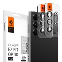 Стъклен Протектор за камера Spigen Optik.TR ”Ez Fit” 2-Pack за Samsung Galaxy S22 Ultra, Black