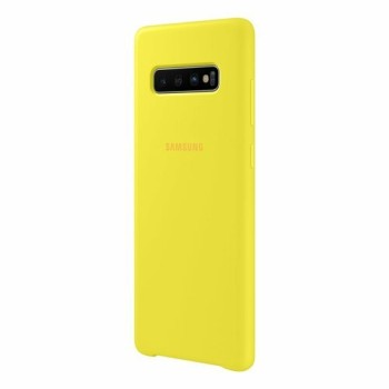 Samsung Silicone Cover Case (EF-PG975TY) оригинален силиконов кейс за Samsung Galaxy S10 Plus, жълт