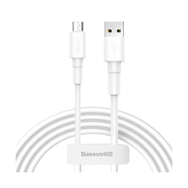 Кабел Baseus durable USB cable / micro USB 2.4A 1m, Бял