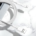 Кабел Baseus durable USB cable / micro USB 2.4A 1m, Бял