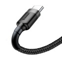 Кабел Baseus Cafule USB-С, QC3.0, 2A 2M, Сив