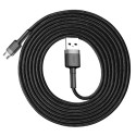 Кабел Baseus Cafule micro USB QC3.0, 1.5A 2M, Сив