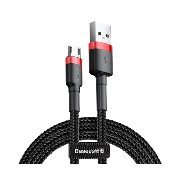 Кабел Baseus Cafule micro USB QC3.0, 1.5A 2M, Черен