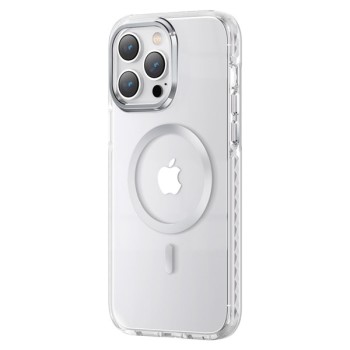Калъф Kingxbar PQY Ice Crystal Series MagSafe case за iPhone 14 Pro Max, Silver