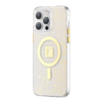 Калъф Kingxbar PQY Geek Series MagSafe case за iPhone 14 Pro, Gold