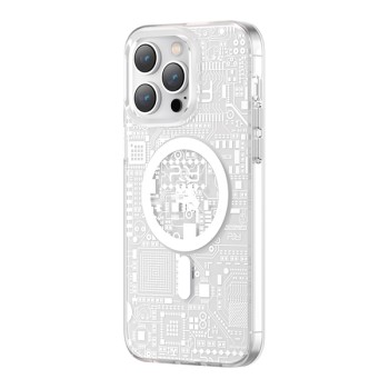 Калъф Kingxbar PQY Geek Series MagSafe case за iPhone 14 Pro, Silver