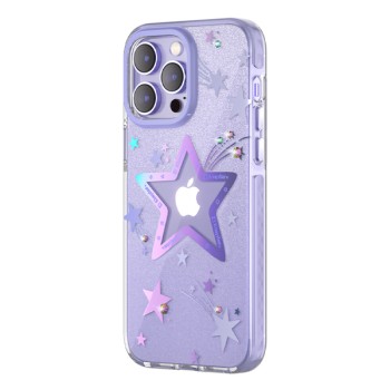 Калъф Kingxbar Heart Star Series за iPhone 14 Pro, Purple