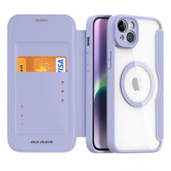 Калъф Dux Ducis Skin X Pro MagSafe Flip за iPhone 14, Purple