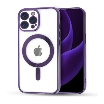 Калъф fixGuard Camera Shield Magsafe Silicone за iPhone 14 Pro Max, Purple