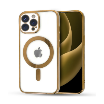 Калъф fixGuard Camera Shield Magsafe Silicone за iPhone 14 Pro Max, Gold