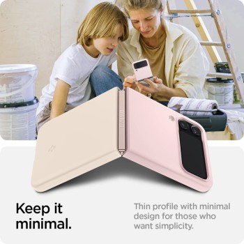 Калъф Spigen AirSkin за Samsung Galaxy Z Flip 4, Cotton Pink