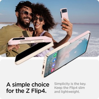 Калъф Spigen AirSkin за Samsung Galaxy Z Flip 4, Cotton Pink