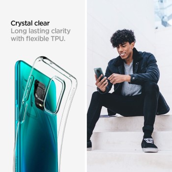 Калъф Spigen Liquid Crystal за Xiaomi Redmi Note 9S / 9 Pro / 9 Pro Max, Crystal Clear