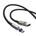 Кабел Baseus Zinc magnetic USB cable - micro USB 1M, Черен