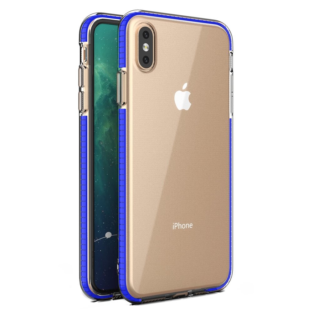 Spring Case за iPhone XS Max dark blue