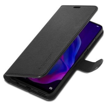 Калъф Spigen Wallet "S" Saffiano за Huawei P30 Lite, Black