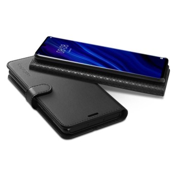 Калъф Spigen Wallet "S" Saffiano за Huawei P30 Pro, Black