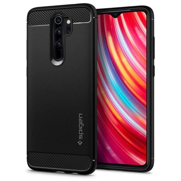 Калъф Spigen Rugged Armor за Xiaomi Redmi Note 8 Pro, Matte Black