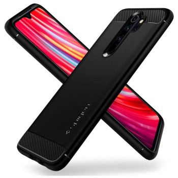 Калъф Spigen Rugged Armor за Xiaomi Redmi Note 8 Pro, Matte Black