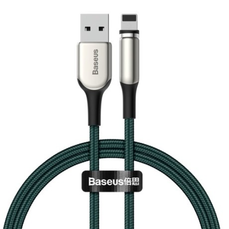 Кабел Baseus Zinc magnetic USB cable - Lightning 1M, Зелен