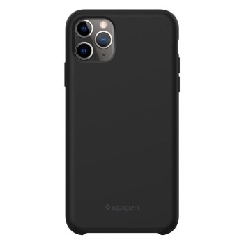 Калъф Spigen Silicone Fit™ за IPhone 11 Pro Max, Black