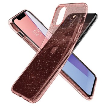 Калъф Spigen Liquid Crystal Glitter за IPhone 11 Pro Max, Rose Crystal