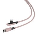 Кабел Baseus Colourful elbow USB Typ C PD 18W - Lightning 1.2m , Розов