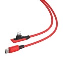 Кабел Baseus Colourful elbow USB Typ C PD 18W - Lightning 1.2m , Червен