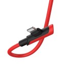 Кабел Baseus Colourful elbow USB Typ C PD 18W - Lightning 1.2m , Червен