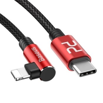 Кабел Baseus MVP Elbow USB Type C/ Lightning 1m, Червен