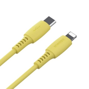 Кабел Baseus Colourful USB Type C / Lightning 18W 1,2M, Жълт