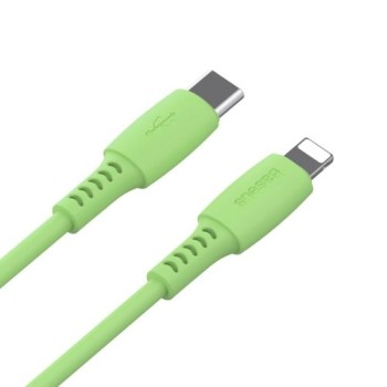 Кабел Baseus Colourful USB Type C / Lightning 18W 1,2M, Зелен