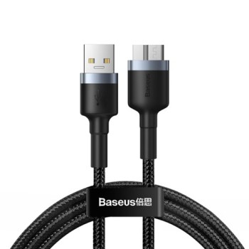 Кабел Baseus Cafule USB 3.0 / micro USB SuperSpeed 2 A 1М, Сив
