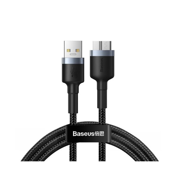 Кабел Baseus Cafule USB 3.0 / micro USB SuperSpeed 2 A 1М, Сив