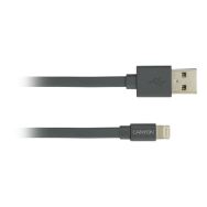 USB Кабел Canyon CNS-MFIC2 Lightning, MFI, certified by Apple, 1M, черен