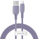 Кабел Baseus Colourful USB / Lightning 2.4A 1.2M, Лилав