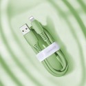 Кабел Baseus Colourful USB / Lightning 2.4A 1.2M, Зелен