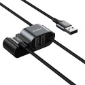 Кабел Baseus Special Data USB към Lightning + 2x USB HUB, 1.5M, Черен