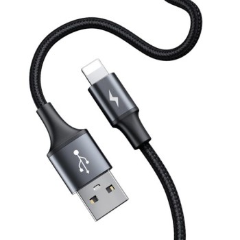 Кабел Baseus Special Data USB към Lightning + 2x USB HUB, 1.5M, Черен