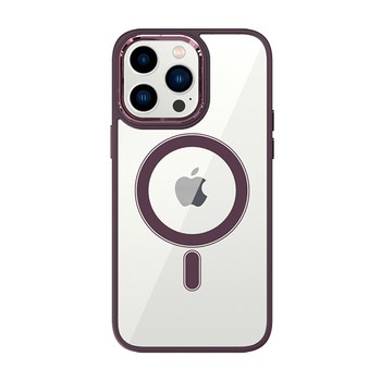 Калъф TEL PROTECT Magnetic Clear Case За iPhone 14, Cherry