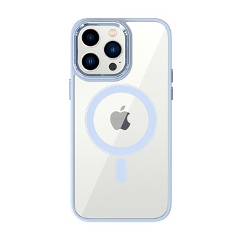 Калъф TEL PROTECT Magnetic Clear Case За iPhone 14, Light Blue
