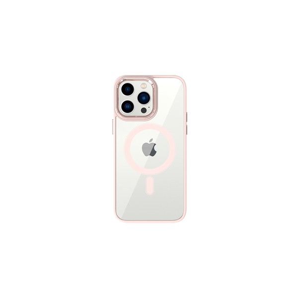 Калъф TEL PROTECT Magnetic Clear Case За iPhone 13, Salmon