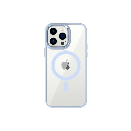 Калъф TEL PROTECT Magnetic Clear Case За iPhone 13 Pro, Light Blue