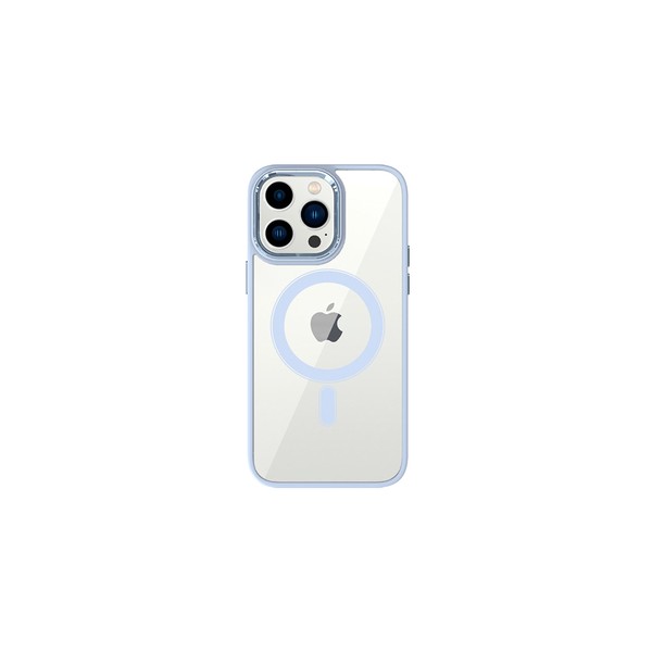 Калъф TEL PROTECT Magnetic Clear Case За iPhone 13, Light Blue