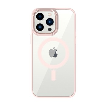 Калъф TEL PROTECT Magnetic Clear Case За iPhone 14 Pro Max, Salmon