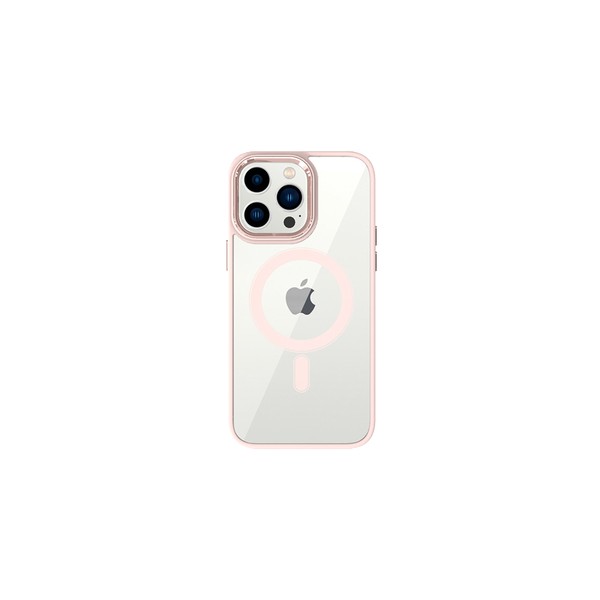 Калъф TEL PROTECT Magnetic Clear Case За iPhone 14 Pro Max, Salmon