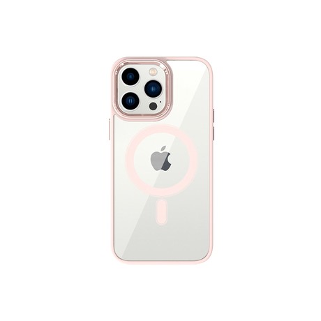 Калъф TEL PROTECT Magnetic Clear Case За iPhone 14 Pro Max, Salmon