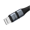 Кабел Baseus BMX MFI USB Type C 18W / Lightning 1.2M, Сив