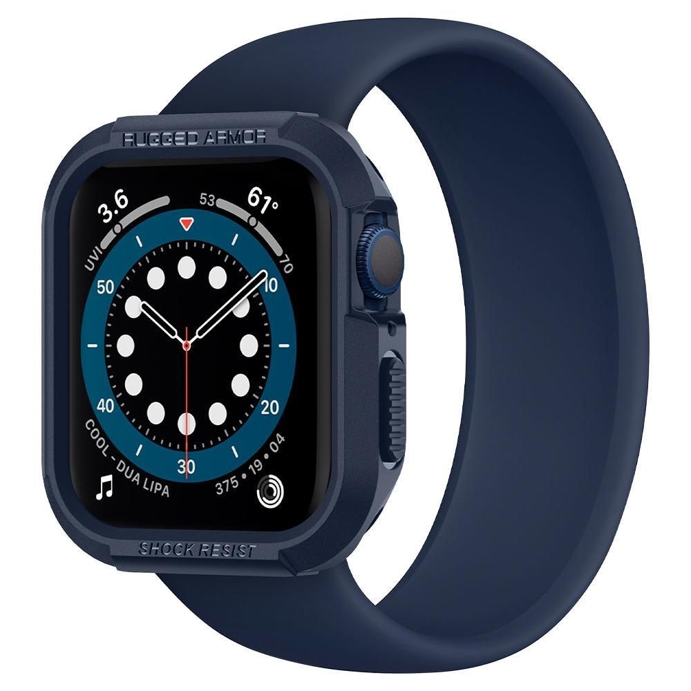 Калъф Spigen Rugged Armor за Apple Watch 4/5/6/SE (44mm) Navy Blue